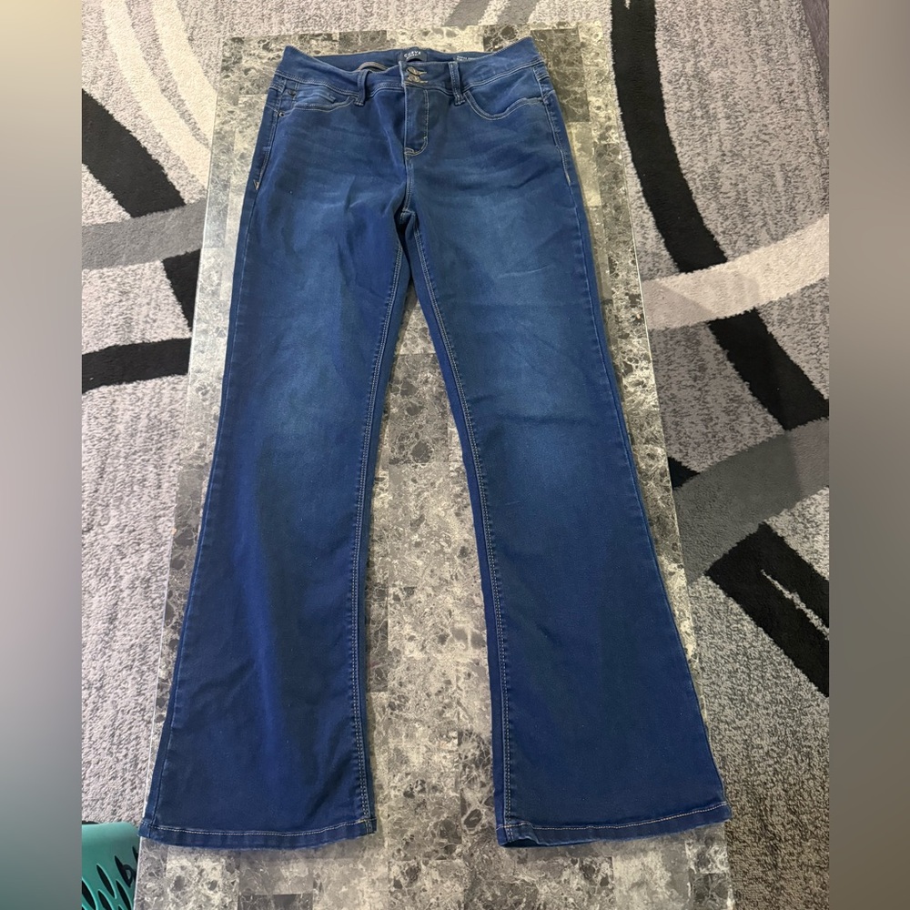 Curve Appeal Women's Dark Blue Stretch Jeans - Size 12